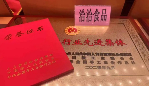 洽洽食品榮膺“全國(guó)輕工行業(yè)先進(jìn)集體”稱號(hào)